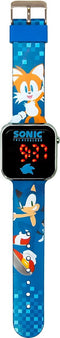 Accutime - LED Watch Sonic - Kinderhorloge Met LED Display Voor Datum en Tijd - Blauw