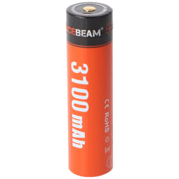 AceBeam 18650 Li-Ion battery, ARC18650H-310A, 3.6V, 3100mAh, with micro USB charging port