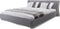 PARIS - Tweepersoonsbed - Grijs - 160 x 200 cm - Polyester