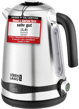 Lebenlang LBE2662 - Waterkoker - BPA-vrij 1.7 l RVS