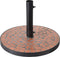 ProGarden - Parasolvoet - met - terra-design - Mosaic - zwart - en - oranje