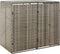 vidaXL - Containerberging - enkel - 70x80x117 - cm - poly - rattan - grijs