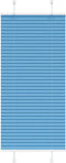 vidaXL - Plissé - rolgordijn - 55x150 - cm - stofbreedte - 54,4 - cm - polyester - blauw