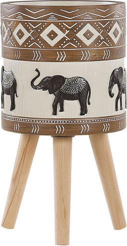 ACHILIO - Plantenbak - Zwart - 30 cm - Magnesiumoxide