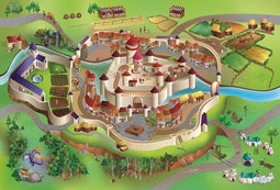 Achoka - Kinderkleed - Verkeerskleden - Playground - Middeleeuwen - 100x150cm