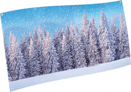 Achtergrond Doek Sneeuwbos - My Village