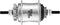Achternaaf 2 speed Sturmey Archer automatic A2K GTS - zilver