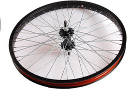 Achterwiel 20 x 1.75 aluminium Freestyle 48 spaaks - zwart