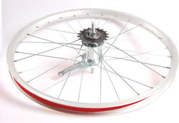 Achterwiel 20 x 1.75 aluminium met Favorit remnaaf - zilver