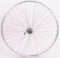 Achterwiel 28 / 622x19C ZAC 19 velg met 7/8 speed freewheel en snelspanner zwart