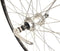 Achterwiel 28 / 622x19C ZAC 19 velg met 7/8 speed freewheel en snelspanner zwart