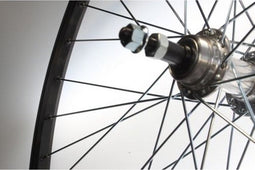 Achterwiel 28 freewheel vast zwart