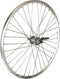 Achterwiel 28 inch 622 zilver 3v remnaaf rvs 13