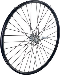 Achterwiel 28 inch 622 zwart zwarte spaak 3v remnaaf