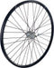 Achterwiel 28 inch 622 zwart zwarte spaak 3v remnaaf