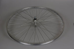 Achterwiel 28 velg vaste as alu eco freewh. zilv.