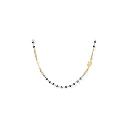 Amen Dames Ketting 925 sterling zilveren glassteen One Size Goud 32015435