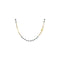 Amen Dames Ketting 925 sterling zilveren glassteen One Size Goud 32015435