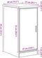 vidaXL - Garagekast - 40x51x85 - cm - massief - grenenhout - gerookt - eiken