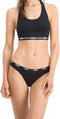 PUMA BASICS Dames 3P String - Katoen en modal - Zwart (3-pack)