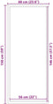vidaXL - Deurmat - 60x150 - cm - grijs