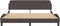 vidaXL - Bedframe - zonder - matras - stof - donkerbruin - 180x200 - cm