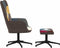 vidaXL Relaxstoel met voetenbank patchwork stof