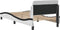 vidaXL - Bedframe - met - hoofdbord - kunstleer - zwart - en - wit - 90x190 - cm