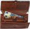 Hide & Stitches Mendoza - Schoudertas/Portemonnee - 12 creditcardvakken - Bruin
