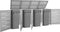 vidaXL - Containerberging - dubbel - 138x77,5x112,5 - cm - roestvrij - staal