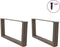 vidaXL - Eettafelpoten - 2 - st - V-vormig - 70x(30-31,3) - cm - staal - naturel