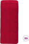 vidaXL - Strandhanddoeken - 6 - st - 400 - g/m² - 60x135 - cm - stof - bordeauxrood