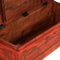 vidaXL Opbergkist 101x39x42 cm massief mangohout rood