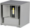 V-TAC VT-759-G-N - Wandlamp - 5W Bridgelux Chip - Warm Wit (3000K) - Grijs Vierkant