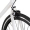 vidaXL - Fiets - met - vaste - versnelling - 700 - c - 51 - cm - wit - en - zwart