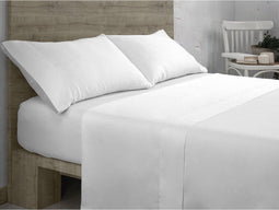 Verstelbaar onderlaken Alexandra House Living QUTUN Wit 105 x 200 cm