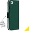 Accezz Wallet Softcase - Geschikt voor iPhone SE (2022) / SE (2020) / 8 / 7 / 6s / 6 - 3 Pashouders - Groen