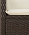 vidaXL - Tuinstoelen - 2 - st - verstelbaar - met - kussens - poly - rattan - bruin