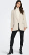 ONLY ONLLANA-BERRY L/S OVS BLAZER TLR - Dames Blazer - Oversized fit - Pumice Stone