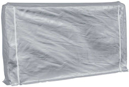 vidaXL - Haardhoutrek - met - regenhoes - 250x25x150 - cm - gegalvaniseerd - staal