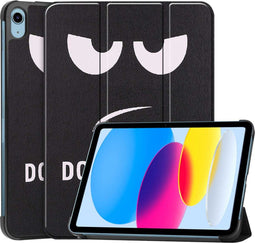 iMoshion Tablet Hoes Geschikt voor iPad 10 (2022) 10.9 inch - iMoshion Design Trifold Bookcase - Meerkleurig /Don't touch