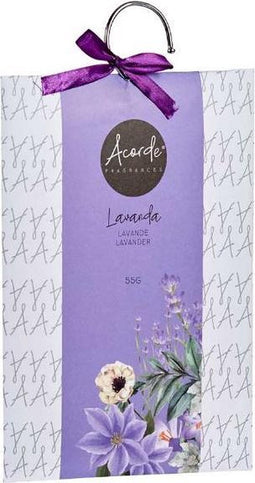 Acorde Geurzakje Lavendel 17 X 23 Cm Papier Lila/wit