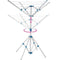 TecTake - Mobiele wasmolen - 4 draagarmen - Traploos verstelbaar - 102 x 102 x 173 cm - 16 m waslijn - 10 kg belastbaarheid - 2 kg gewicht