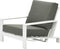 Garden Impressions Coba loungestoel verstelbaar - wit / moss groen
