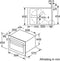 Bosch CMA583MS0 - Inbouw combi-magnetron - 44L - 600W grill - Volledig geïntegreerd