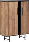 DTP Home Cupboard Soho low, 2 doors,130x90x40 cm, recyceld teakwood and mortex