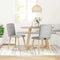 vidaXL - Eetkamerstoelen - 2 - st - stof - wolk - grijs