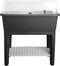 Elho Noa Kweektafel 80 - Kweekbak op Poten met Deksel - Waterreservoir Ø 78.5 x H 34.2 cm - Living black