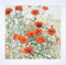 Thea Gouverneur - Borduurpakket met telpatroon - 2062 - Voorgesorteerde DMC Garens - Oranje Klaprozen - Linnen - 45 cm x 47 cm - DIY Kit