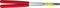 Acrobat Diabolostokken Aluminium 32,5 Cm Rood
